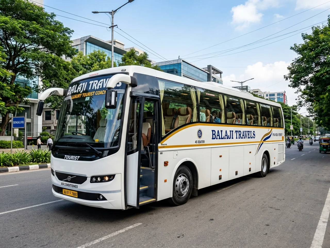 45 Seater Tourist Bus rental in Bangalore — 45 seater