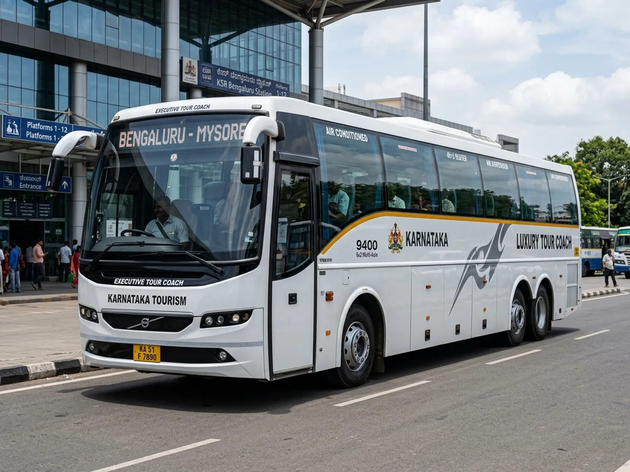 49 Seater Tourist Bus rental in Bangalore — 49 seater
